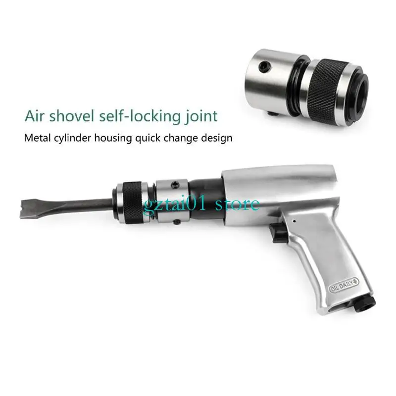 

L1EA Sturdy Chisels Holders Practical Quick Connectors Fit Multiple Air Hammer and Various Air Tool