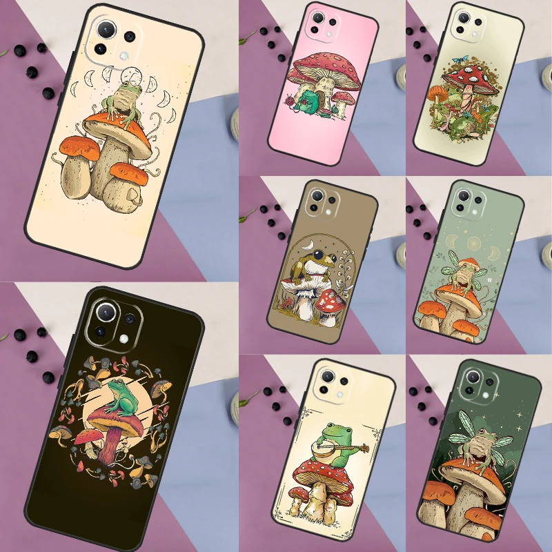 เคส cottagecore FROG aesthetic สำหรับ Xiaomi 13T PRO 12T 11T 14 12 13 Lite 12X poco X5 X3 F5 Pro X4 F3 F4 C65ฝาครอบ M5s