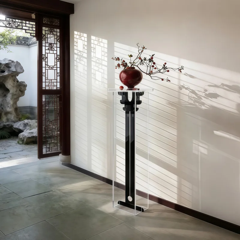 Flower stand Flower pot shelf Chinese aesthetic acrylic entrance ornament display