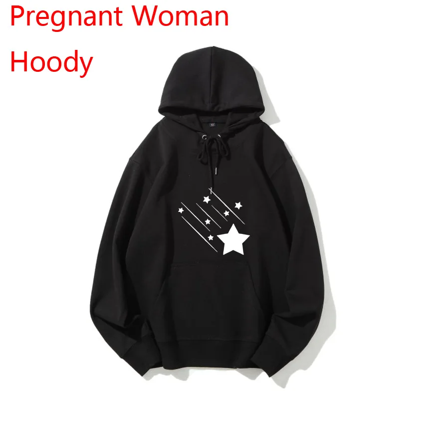 Five-pointed Star Pregnant Woman Hoody Spring Autumn Maternity Women Hoodie Customized Print Add Your Photo Idea Cool DIY