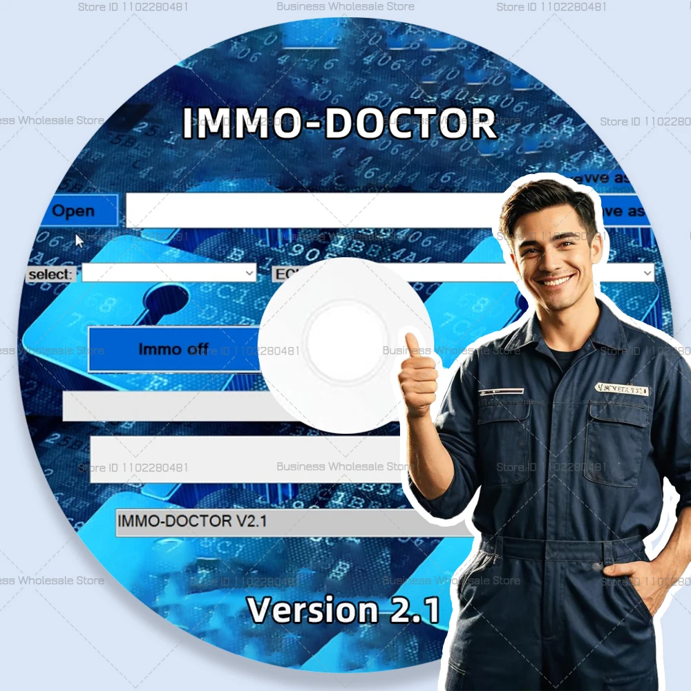 2026 Hot IMMO DOCTOR V2.1 MULTI BRAND With Keygen Unlimited Immo Off DTC Remover Delete Software for ME17MH72 MH83 MH82 MEG17