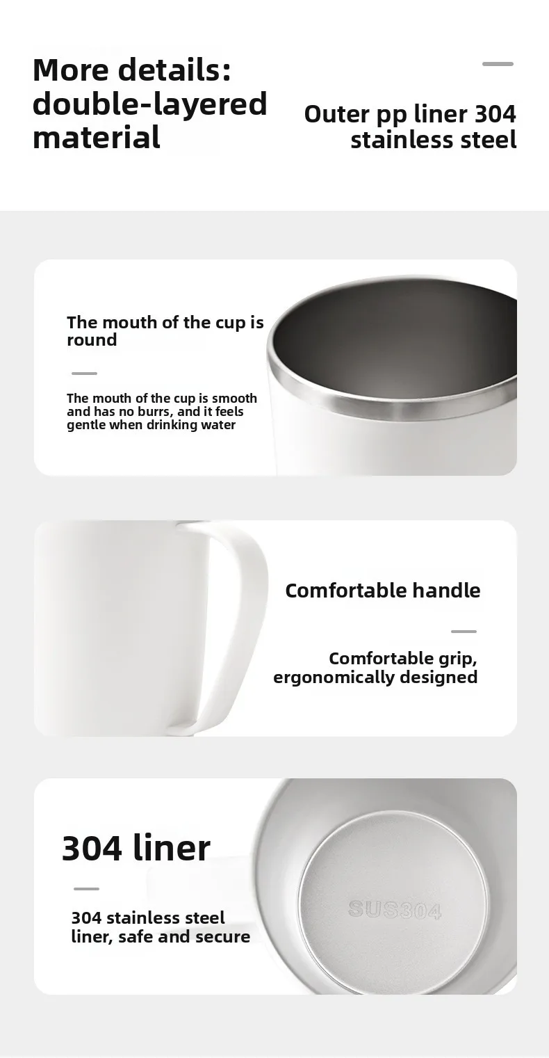 Magnetic Toothbrush Cup With Wall Mounted Stainless Steel Holder_voghion.com
