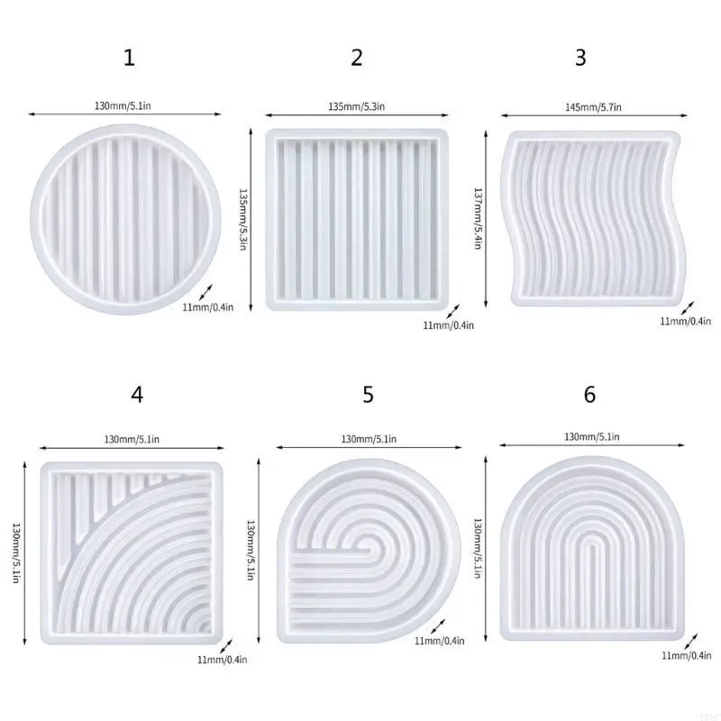 Y08c полосатые рисунки эпоксидные плесени