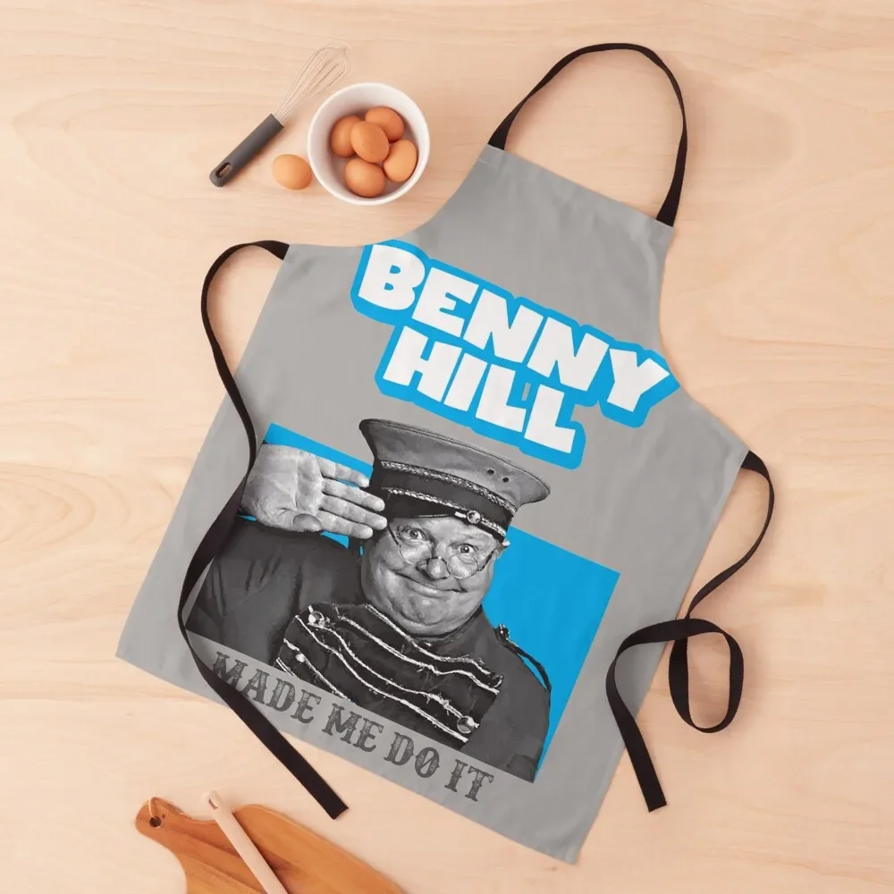 Benny Hill Made Me Do It Apron Barista Goods For Home And Kitchen Kitchen Novel Kitchen Accessories manicurist Apron