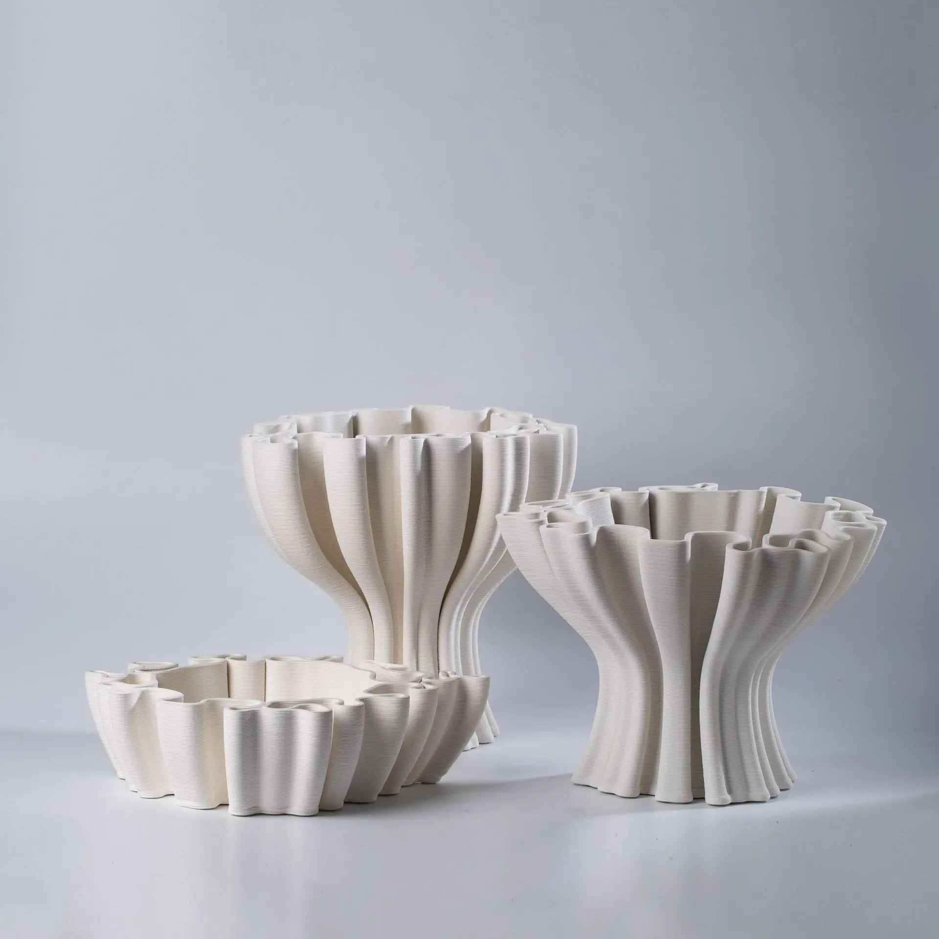 

PYJ 3D printing ceramic special-shaped fruit plate flower pot home modern style desktop ornament