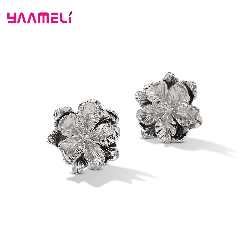 

Женские серьги-гвоздики из серебра 925 пробы, в античном стиле