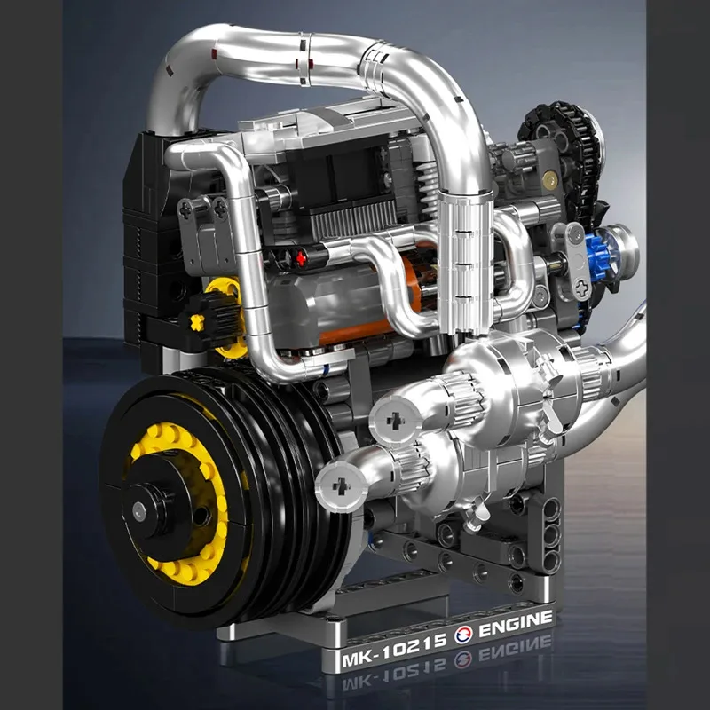 Mold King 10215 De Supercar Motor Bouwsteen Assemblage Sport Auto Motor Baksteen Set Technische Auto Speelgoed Kinderen Kerstcadeau