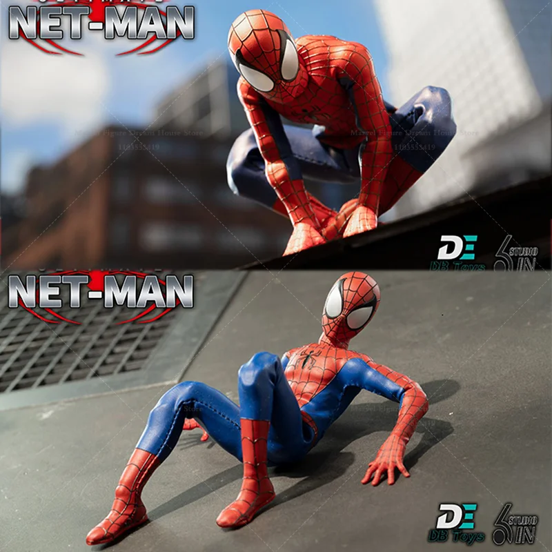 

In Stock DBtoys X 6in dbm001-002 1/12 Scale Red/Black Spider Superhero Peter 6-inch Full Set Action Figure Male Soldier Toys
