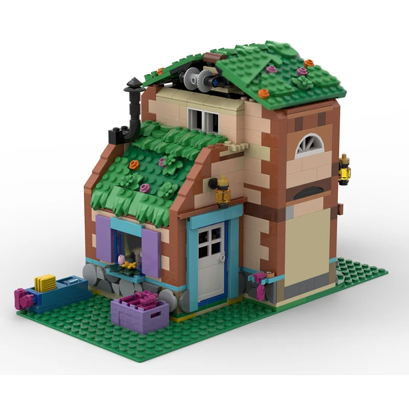 مدينة شارع عرض Moc قوالب بناء مزرعة منزل نموذج التكنولوجيا وحدات نموذج لعبة المكعبات لتقوم بها بنفسك تجميع البناء الهدايا #4