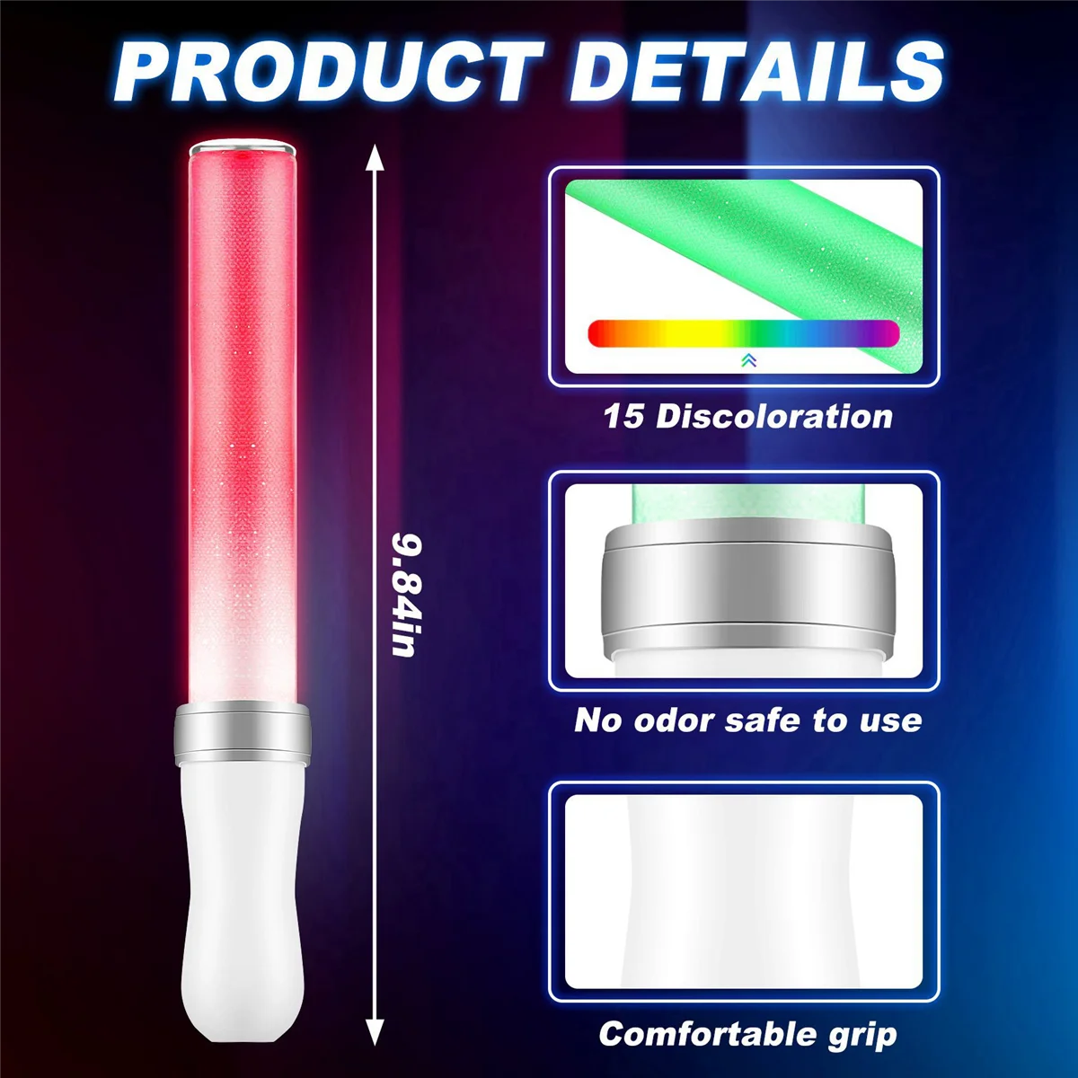 ขายร้อน LED Light Stick ควรสนับสนุน Stick 15 สี Flash Stick Light Stick คอนเสิร์ต Props