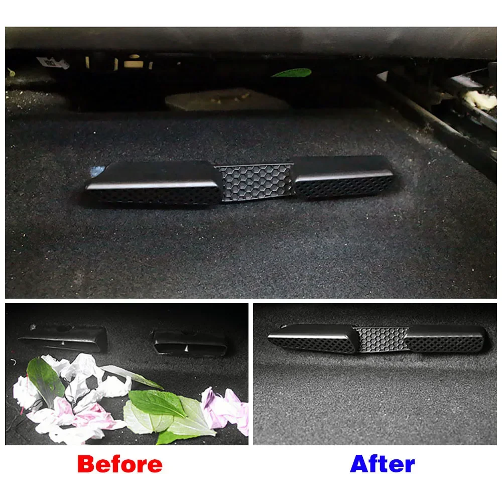 For Skoda Yeti 2009-2017 Under Seat Floor AC Air Conditioner Vent Outlet Grille Protective Cover Car Styling Trim