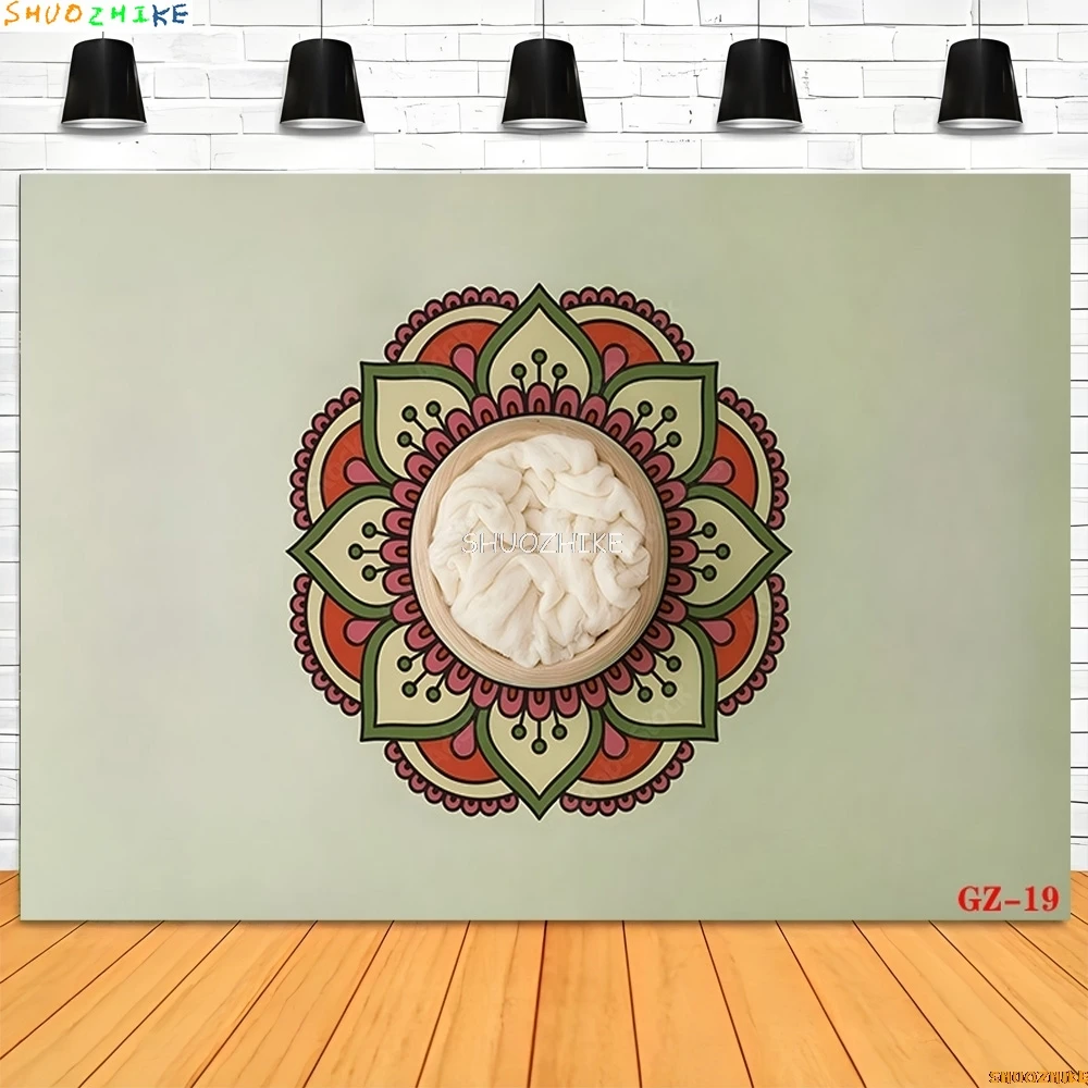 SHUOZHIKE bebé recién nacido cesta Floral fotografía telones de fondo accesorios niños fiesta de cumpleaños foto estudio fondo LZ-01