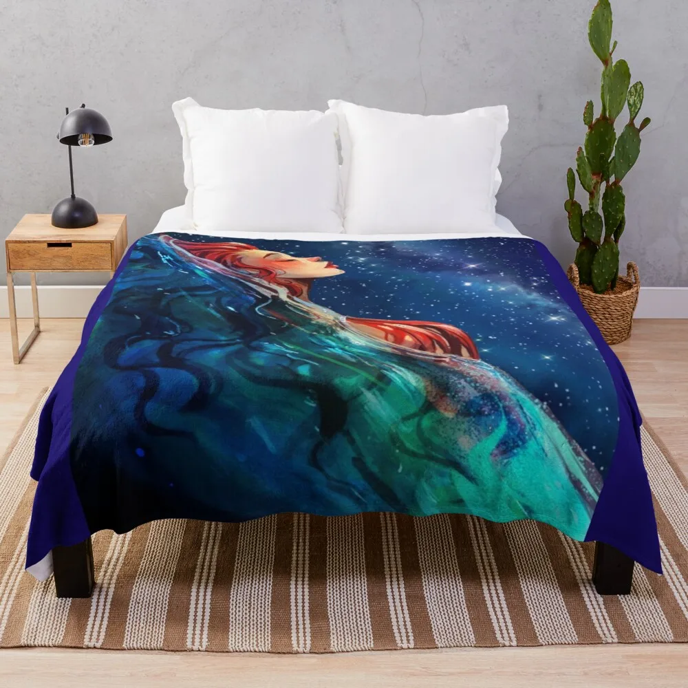 

A Mermaid's Wish Throw Blanket for babies Beach Multi-Purpose For Sofa Thin Blankets