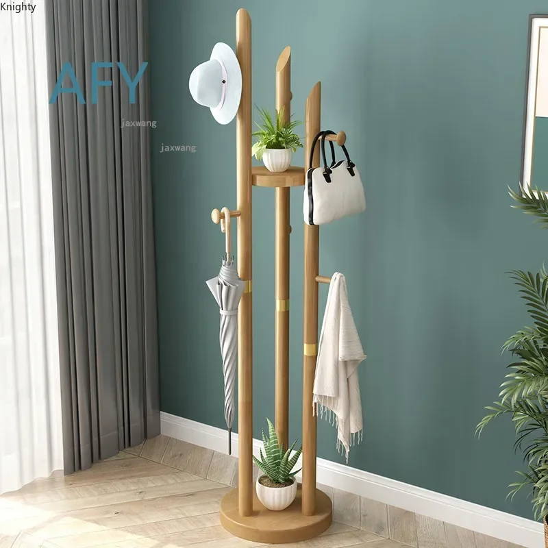 for Simple Living Room Homestay Coat Racks for Solid Wood Designer Balcony Villa Storage Stands Modern Dormitory Bathroom