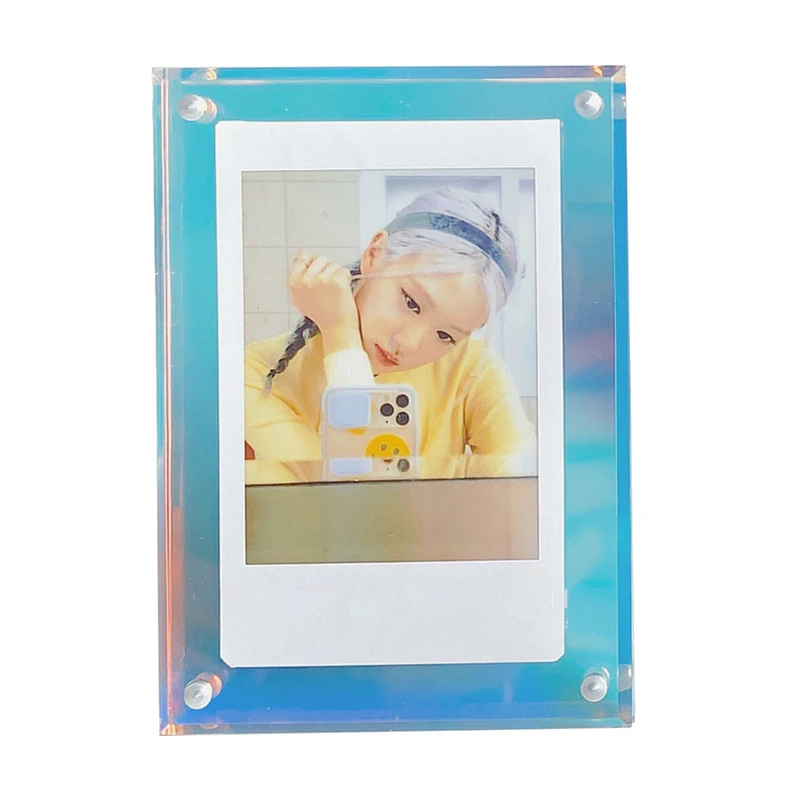 3 Inch Photo Frame Acrylic Strong Magnetic Double-Sided Transparent For Fujifilm Instax Film 12 11 8 7 90 evo Picture Decorate view 6