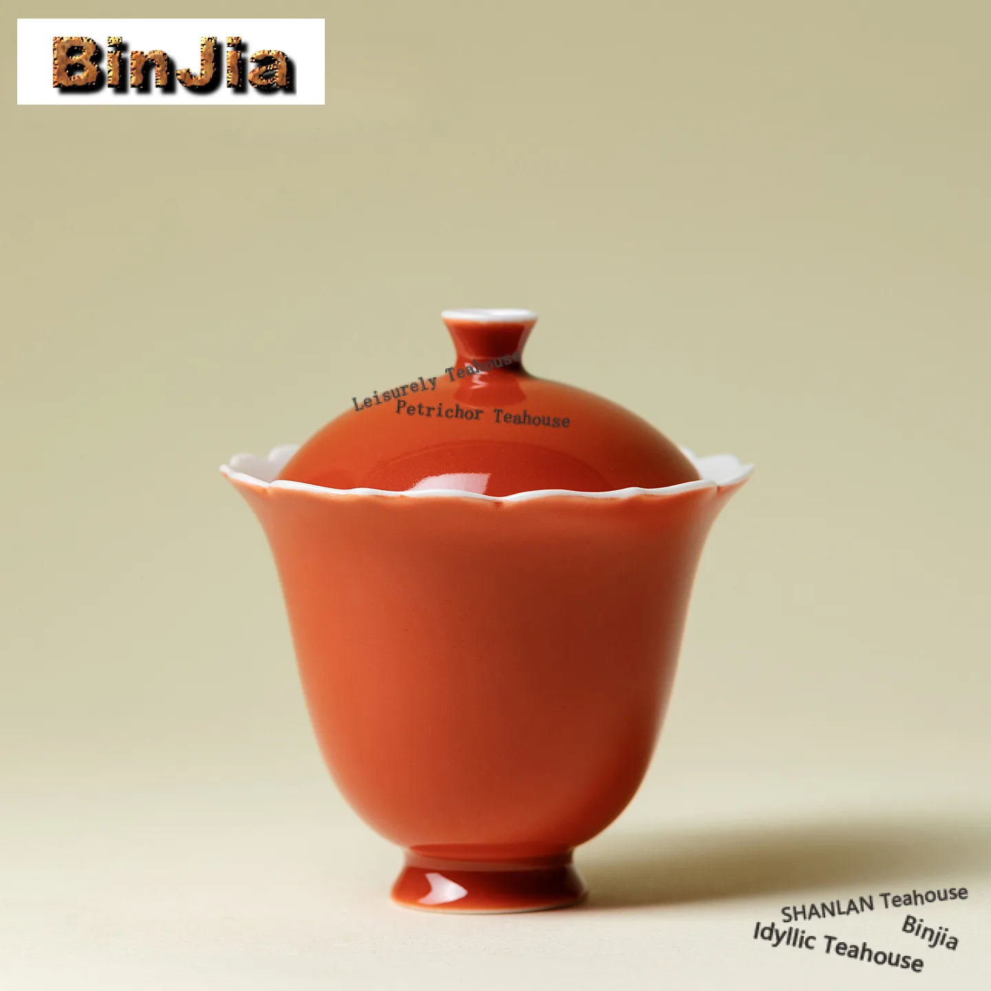 

100ml Coralito High Foot Flower Mouth Gaiwan Retro Tea Tureen Tea Bowl With Lid Kit Tea Making Cover Bowl Tea Services Supplies