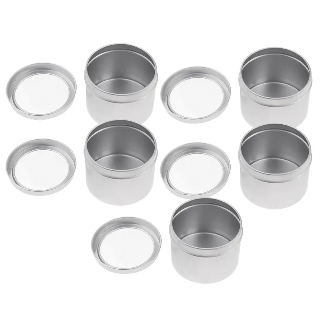 Empty Cosmetic Jars Aluminum Tin Screw Lid Round Containers Safe Packaging for Candies Mints Vitamins and Gifts view 6