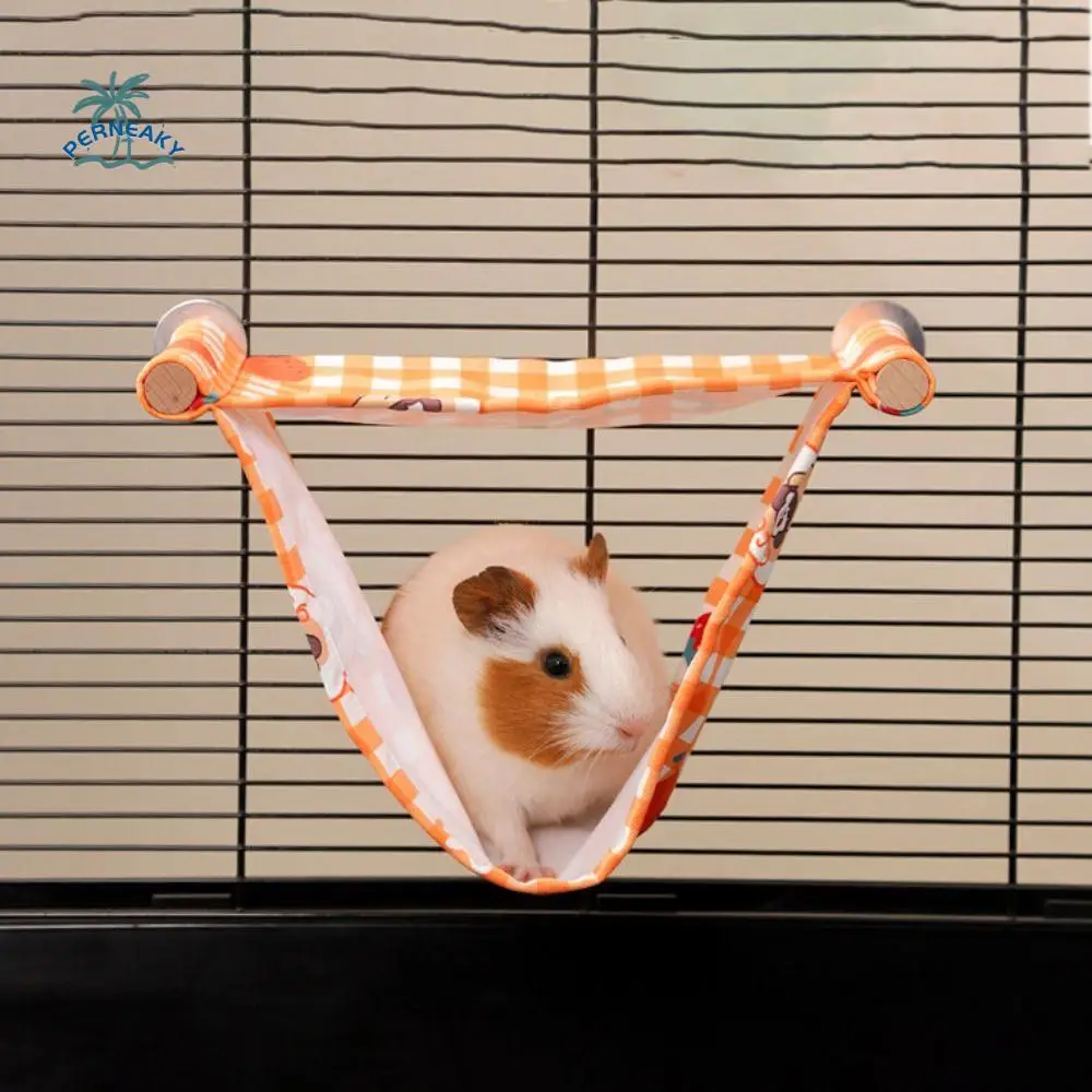 

Double Layer Hamster Hammock Cartoon Hanging Hamster House Nest Detachable Waterproof Hamster Hanging Tree Beds