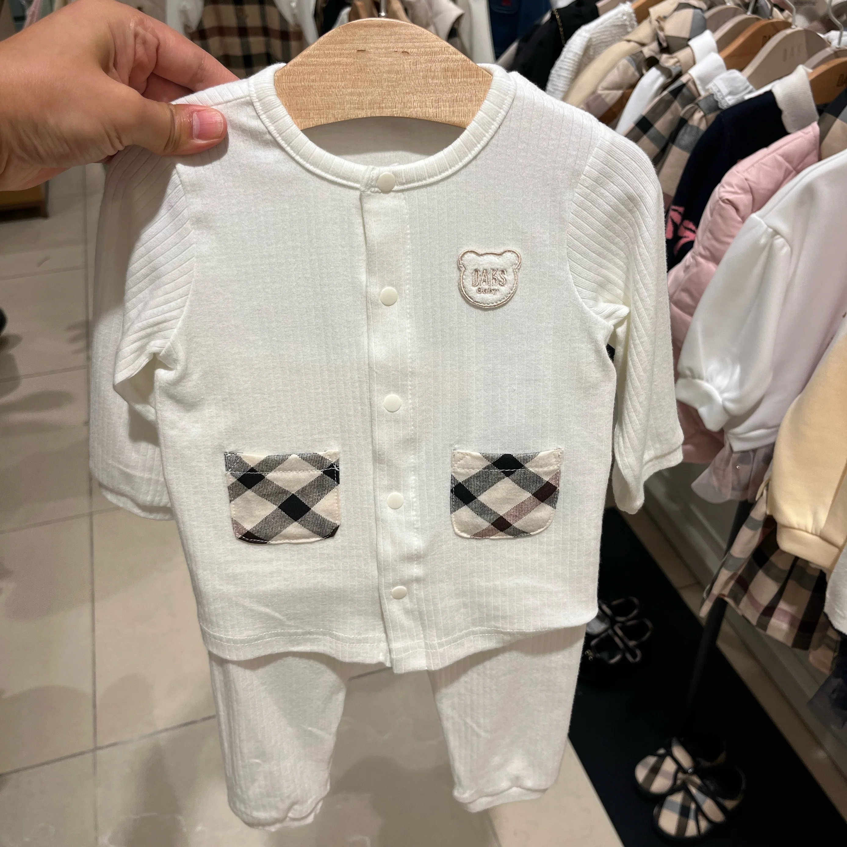 Soft Children's Underwear Set Baby Clothes Spring Autumn Unisex Cotton Home Clothes Kids' Ensemble A&B Korean Style