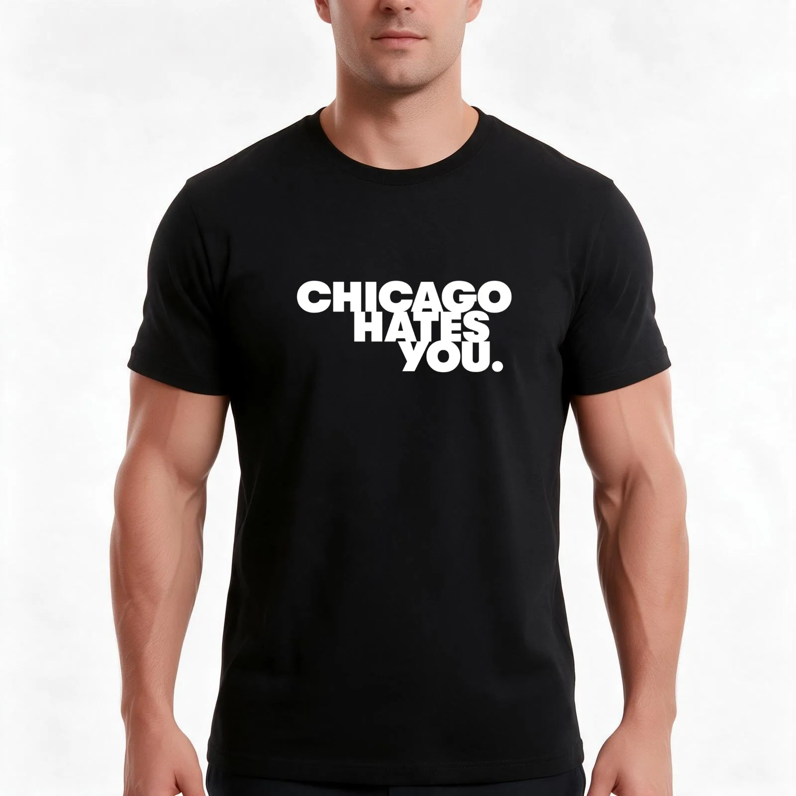 Chicago Hates You Glo Gang Chief Keef T-Shirt, Summer Casual Cotton Tee, Oversized Streetwear Tops, Vintage Graphic Print