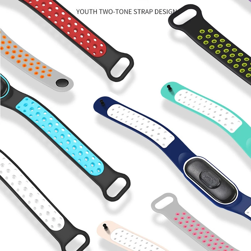 Waterproof Kids Sports Watch Children Smart Touch Screen LED Digital Watch Two Tone Silicone Strap Men Women Watch Student Clock image 6