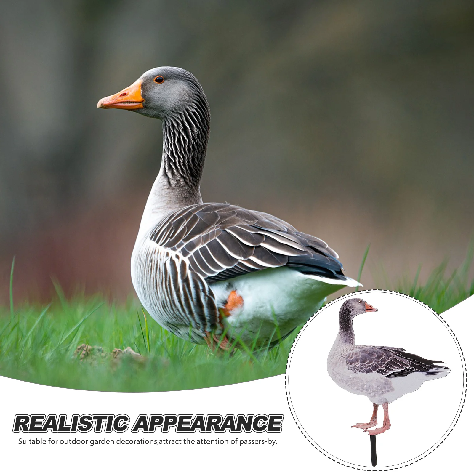 

1Set Acrylic Duck Garden Stake Yard Animal Decoration Lawn Ornament Outdoor Courtyard Sign Yards Ducks Stake