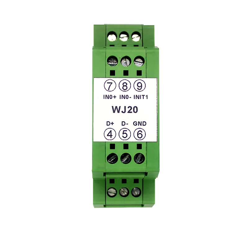 2-way 4-20mA signal to RS-485/RS-232MODBUS protocol data acquisition module WJ20