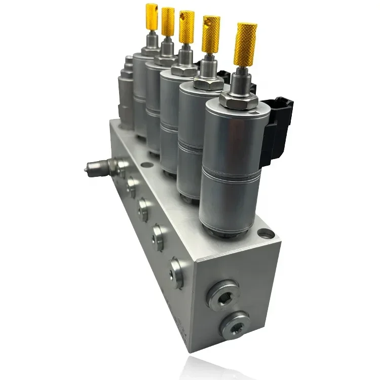 Mayroth High Quality Multi-way Valve Block OEM Aluminum Hydraulic Valve Block Assembly For Hydraulic Aerial Cage