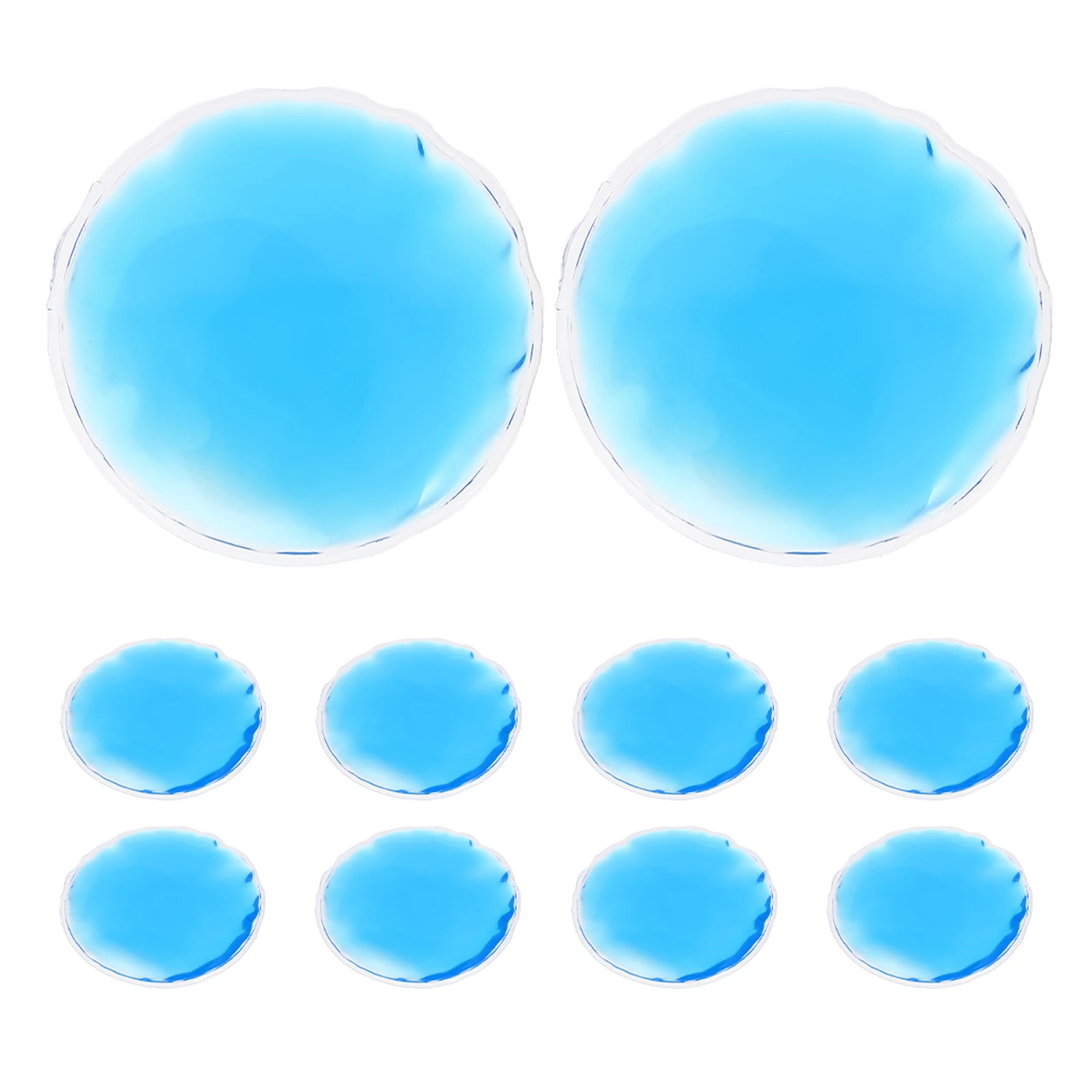 

10pcs Eye Pad Hot Cold Compress Gel Cover Round Pvc Ice Pack for Eyes Cold Pack For Eyes Sleep Mask Fatigue Relief