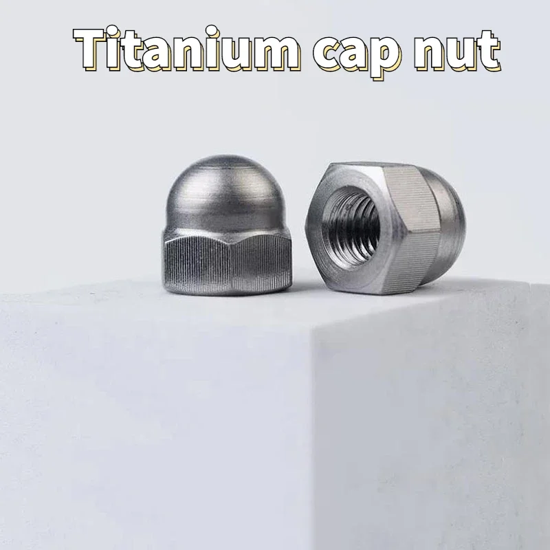 

5PCS M4 M5 M6 M8 M10 M12 Pure Titanium Cap Nut Decorative Nut Cap
