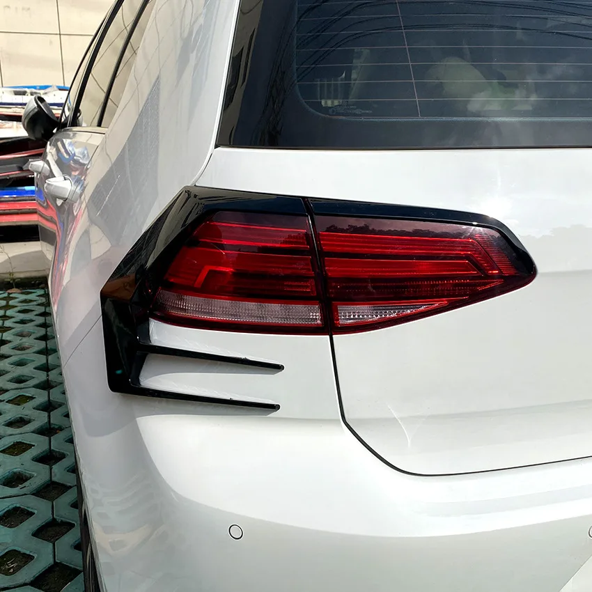 

Rear Bumper Splitter Taillight Cover Fog Lamp Light Trim For VW Golf 7.5 MK7.5 GTI GTD R R-line R400 2017-2020 Body Kits Tuning