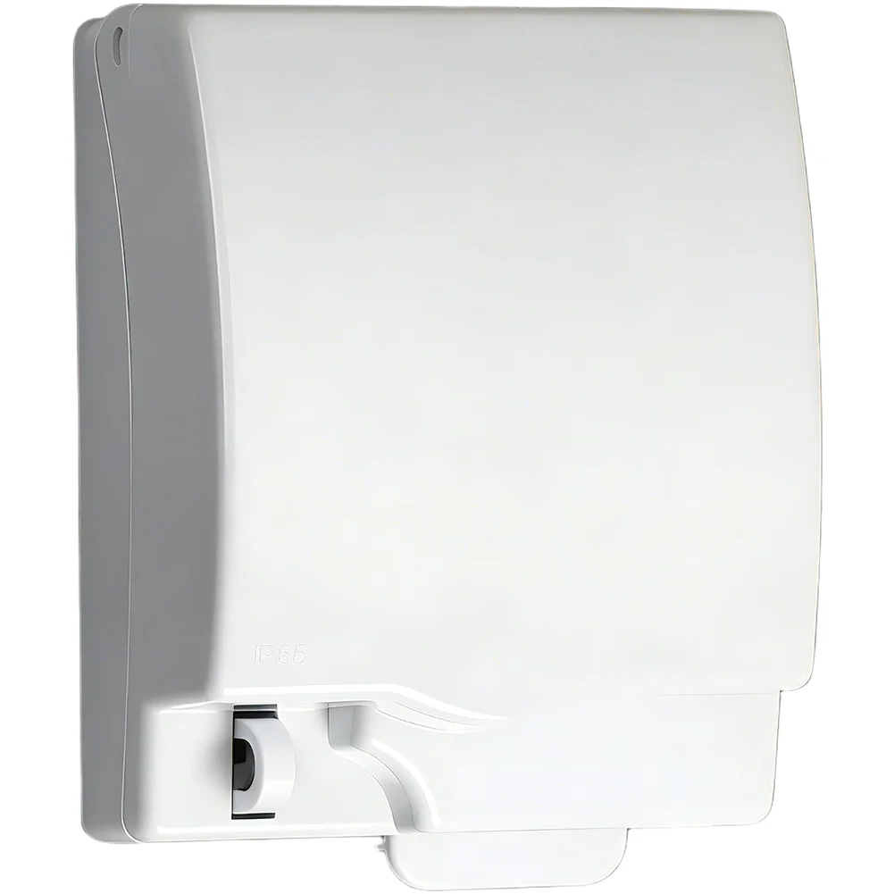 2Pcs 86 Type Lockable Waterproof Box IP55 Transparent Cover For Bathroom Outdoor Switch Panel Electrical Wall Plate