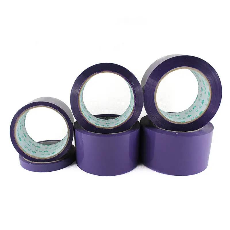 Solid Color Purple High Adhesive Tape Mounting Packing Adhesive Tape High Viscosity Sealing Positioning Colorful Fashion Tape