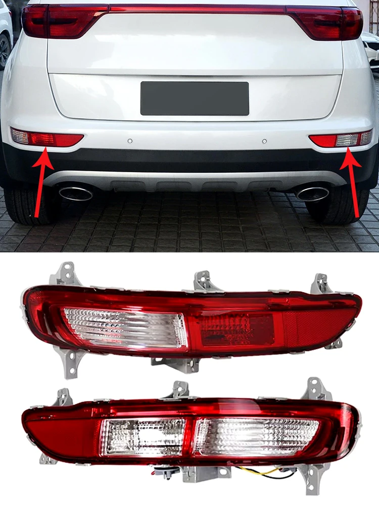 

For Kia K5 Sportage 2016 2017 2018 Car Accessories Rear Bumper Light Reflector Tail Light Warning Brake Signal Light Assembly