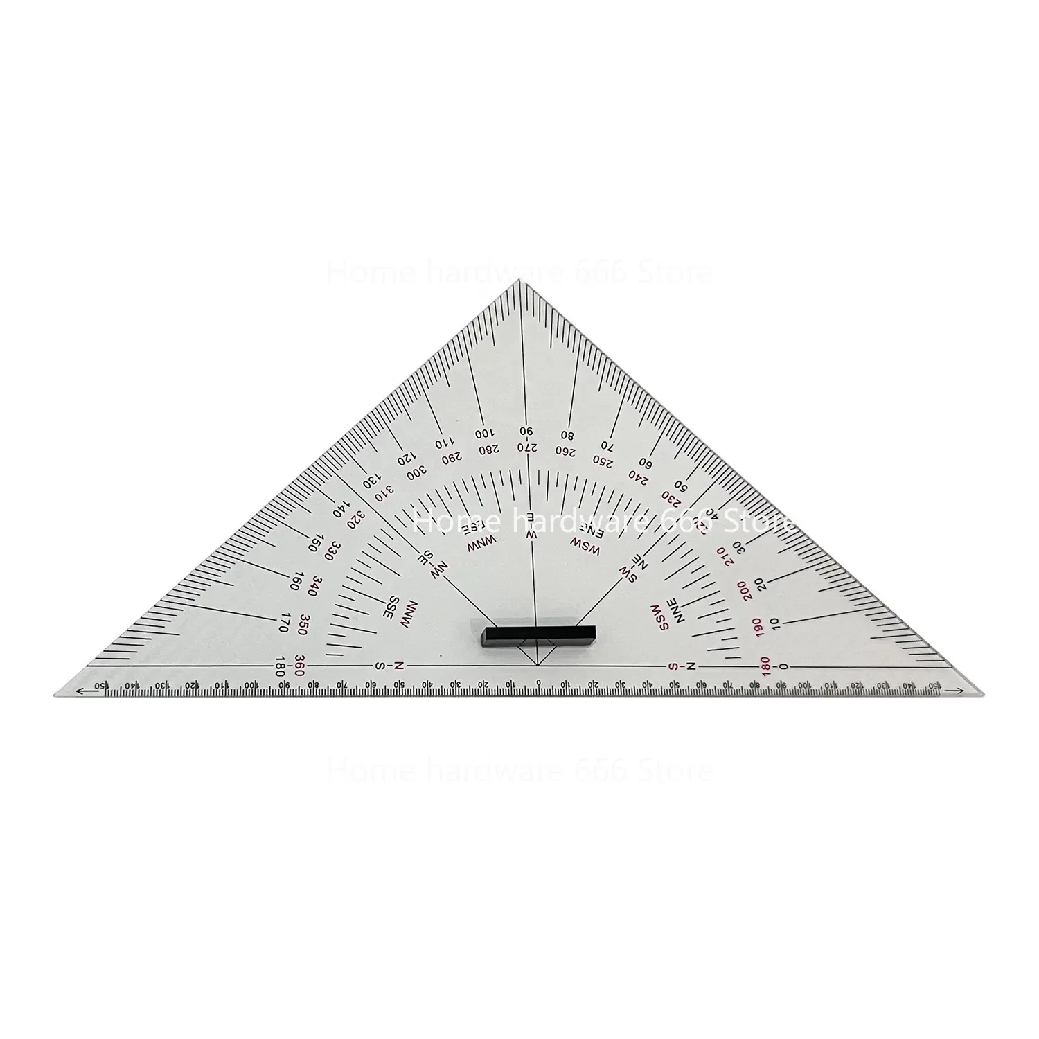 Marine Nautical Triangle Board 300mm Chart Drawing Ruler Ranging Teaching Engineering Design Large
