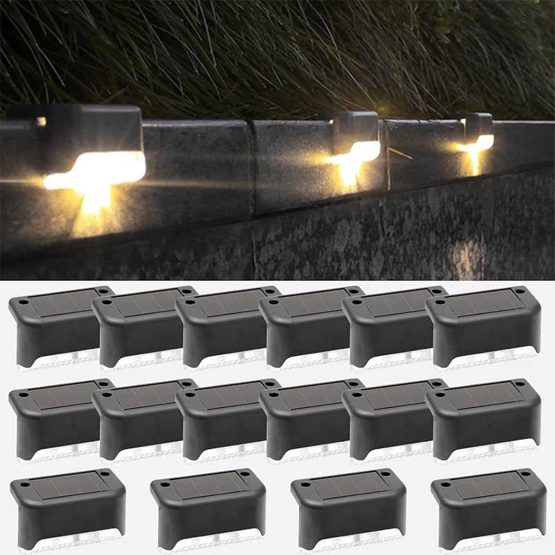

Solar Garden Lights Outdoor, 20 Pack Fence Light Waterproof, Decorations for Stair, Steps,Garden, Yard, Pathway