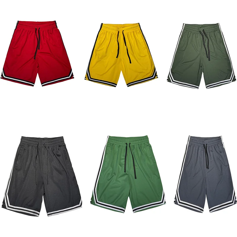 Shorts de basket-ball respirants pour hommes, shorts de course, pantalons de fitness, sports de plein air, maille de gymnastique, séchage rapide,