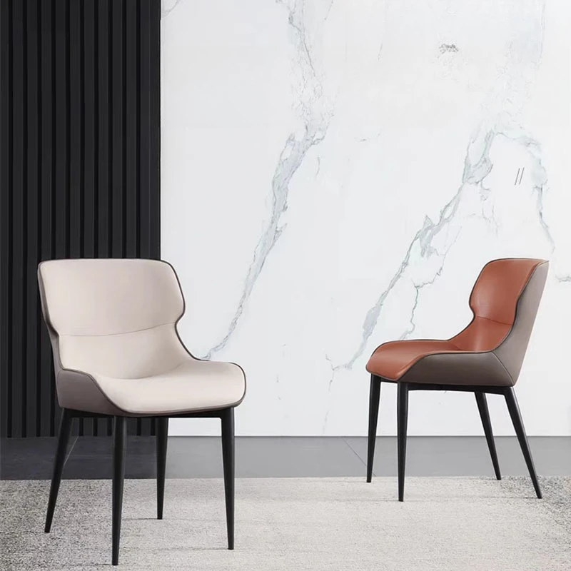 

Nordic Luxury Dining Chairs Minimalist Design Modern Reception Hotel Dining Chairs Office Bedroom Home Furniture Sillas Lscy