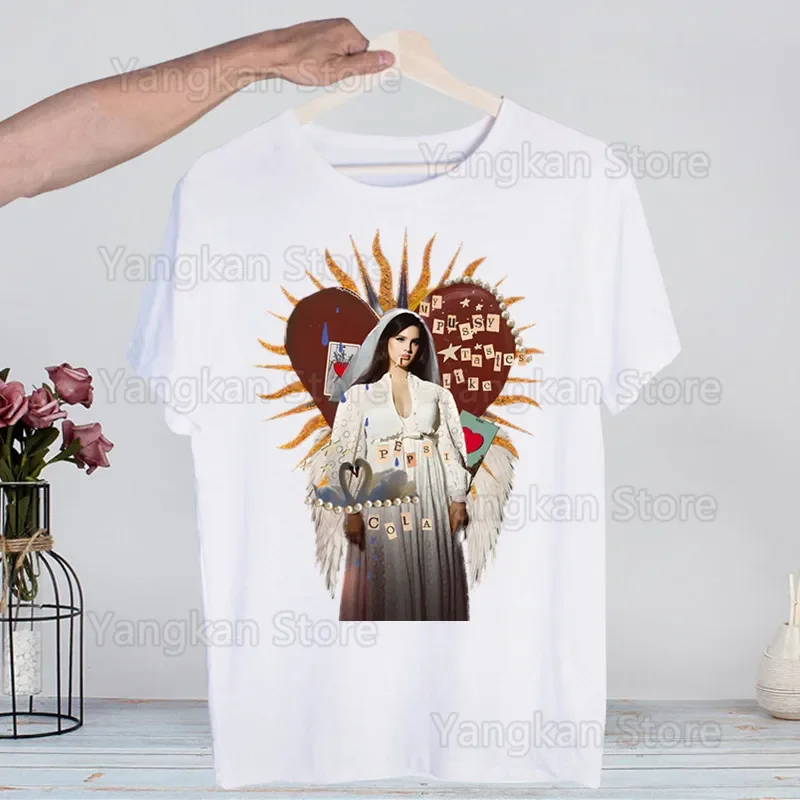 

Lana Del Rey Y2K LDR Singer Men's casual printing men's T-shirt high-fashioned short-sleeved T-shirt shirt T shirt
