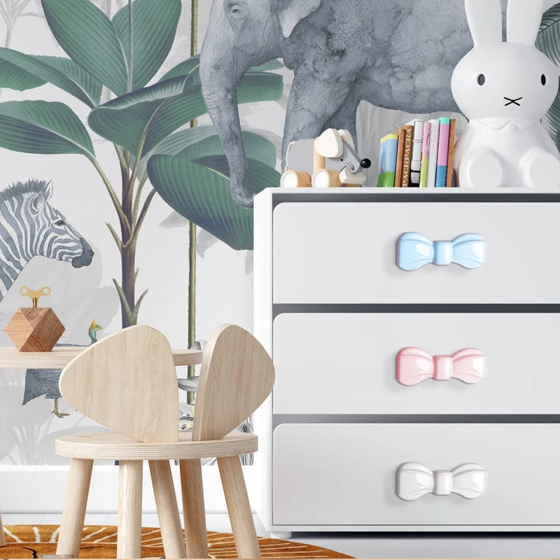 Cartoon Children Room Ceramic Cabinet Knobs Clouds Stars Moon Shape Wardrobe Handle Garden Door Cabinet Handles for Kids