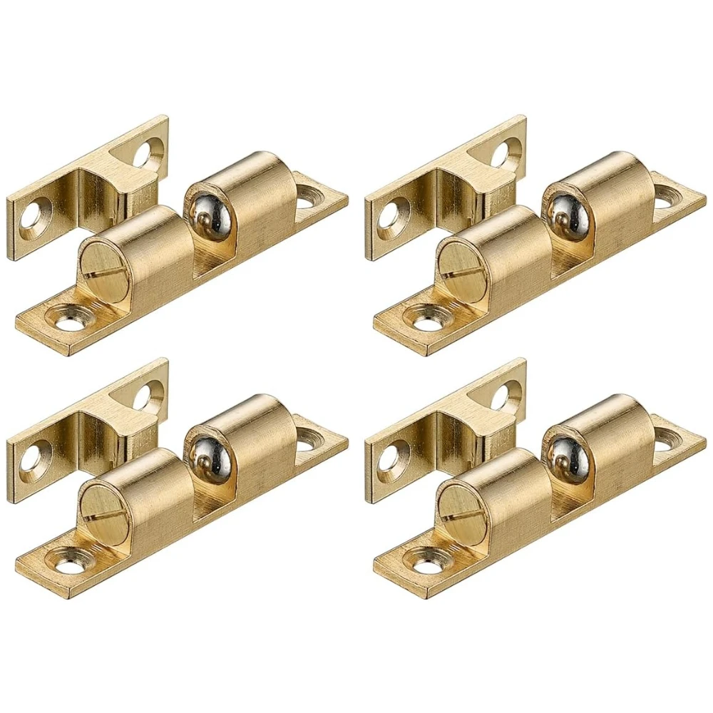 4pcs Cabinet Door Catch Closet Ball Tension Latch Solid Brass 4 Pack 70mm