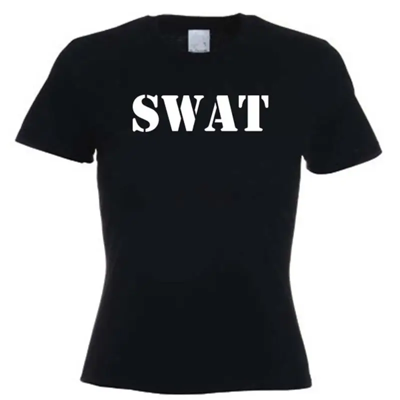 Swat camiseta para mujer armas especiales y disfraz táctico vestido de lujo gratis P