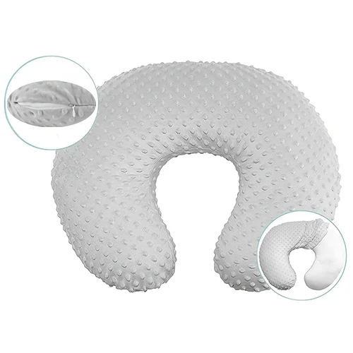 1pc Soft Polyester U-Shaped Nursing Pillow with Removable Machine Washable Cover - Multifunctional Maternity Support Cushion for