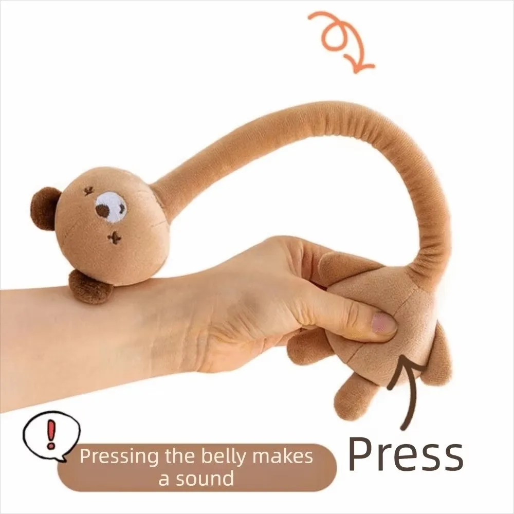 Kawaii Funny Design Long Neck Shape Keychain Hanging Ornament Gift