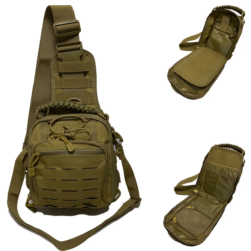 Outdoor Sling Sport Travel Chest Molle Shoulder Bag For Men Women Crossbody Bags Hiking Camping Equipment Molle Pouch