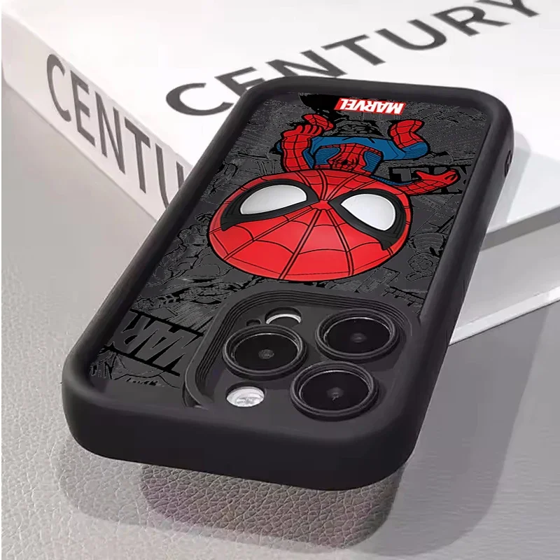 حافظة حماية Marvel Groot Deadpool لهاتف آيفون 17 16 15 14 13 12 11 Pro Max 17 Air 16E 15 Plus Multistep غلاف ناعم غير لامع من مادة البولي يوريثان