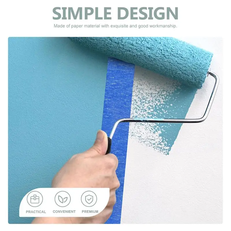 4 Rolls Masking Tape Blue White Spray Paint Artist for Crafts Hand Torn Low Tack Labeling Paper DIY Tapes