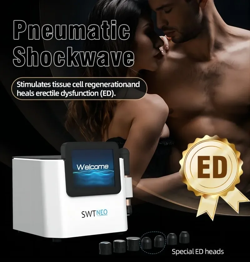 

2025New Air Pneumatic Shock Wave for Pain Relief Double Acoustic Shockwave Therapy Machine Ed Air Pressure Shock Wave Equipment