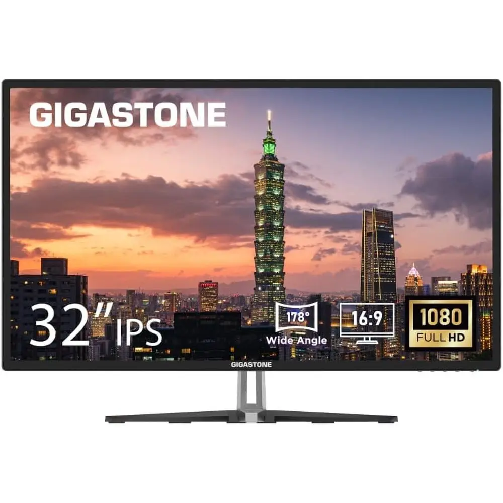 

32 inch IPS LED Back Light Monitor 75Hz HD 1920 x 1080, 178° Wide View elComputer Monitor 5ms, Eye Care Technology, Ergonomic VE