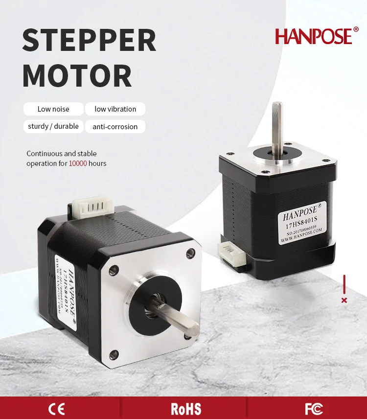 NEMA17 Schrittmotor 17HS8401S +TB6600 KIT 1,5A 40N.cm Nicht-gekapselter 4-Leiter-Motor für 3D-Drucker CNC-Maschine – Detail 1